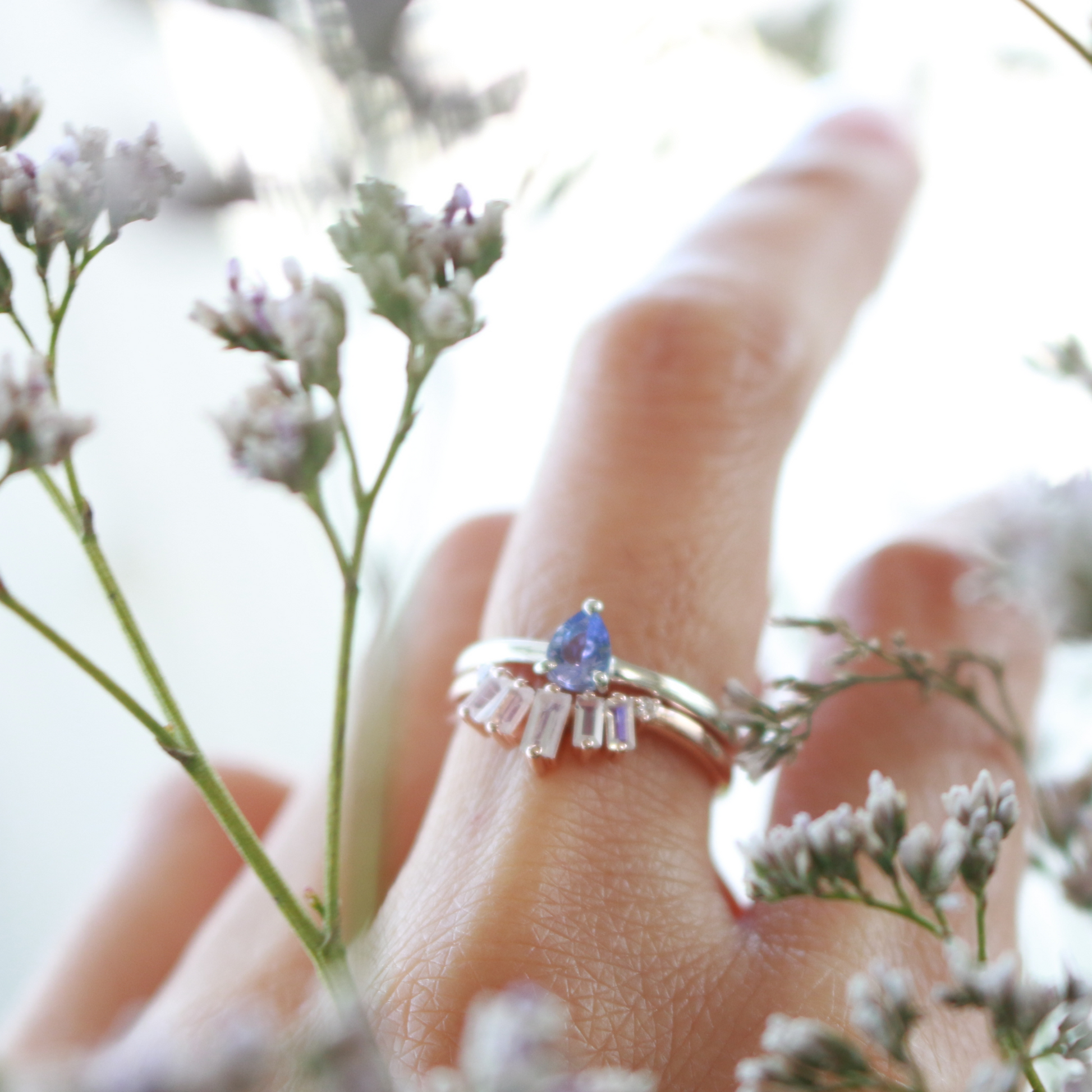 for Kaya様】天然石 ピンクタンザナイト&レインボームーンストーン for Kaya様】天然石 ピンクタンザナイト&レインボームーンストーン